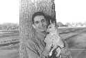 Chris with Blondie in Marine Park, Brooklyn...Blondie has her eyes on another doggie.